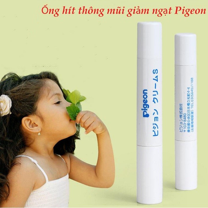 Ống hít / kem bôi thông mũi giảm ngạt Nhật Bản cho bé 6m+