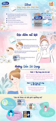Bông Trang Điểm Silcot (Hộp 82 miếng) hàng nội địa nhật