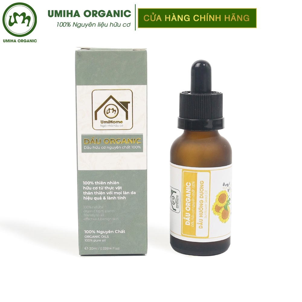 Dầu Hướng Dương UMIHA nguyên chất 30ml cấp ẩm dưỡng da làm chậm quá trình lão hóa