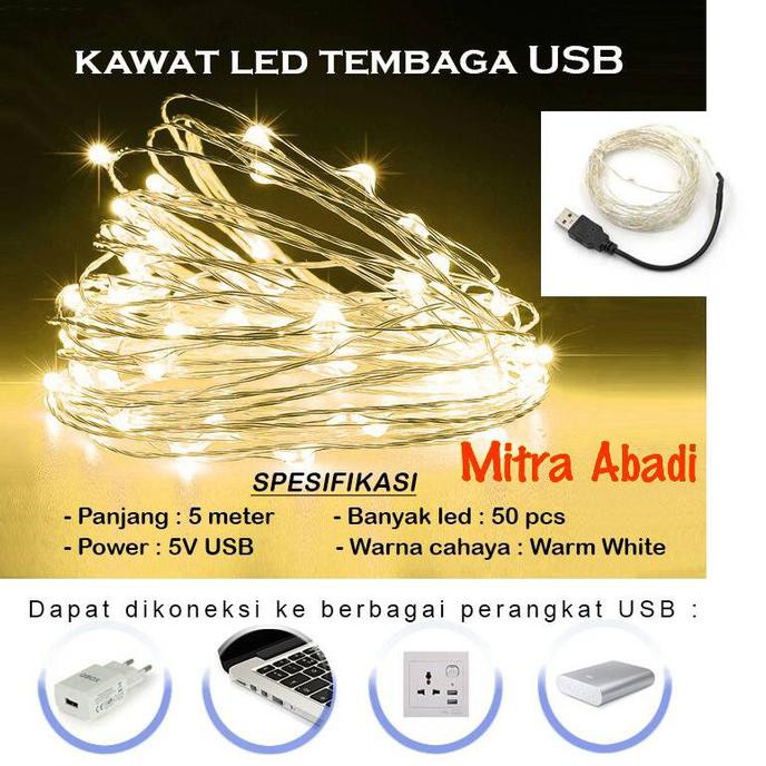 Dây Đèn Led Trang Trí Giáng Sinh 5m Dc 5v