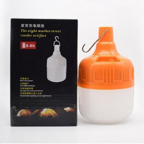Bóng đèn tích điện T2K Shop 6-8h loại 30w sạc tích điện có móc treo