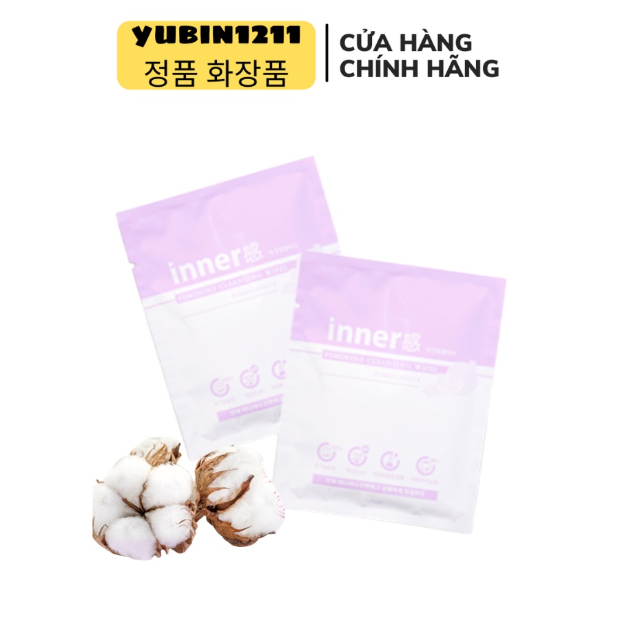 Khăn Ướt Vệ Sinh Phụ Nữ Inner Garm Feminine Cleansing Wipes (1 Miếng)