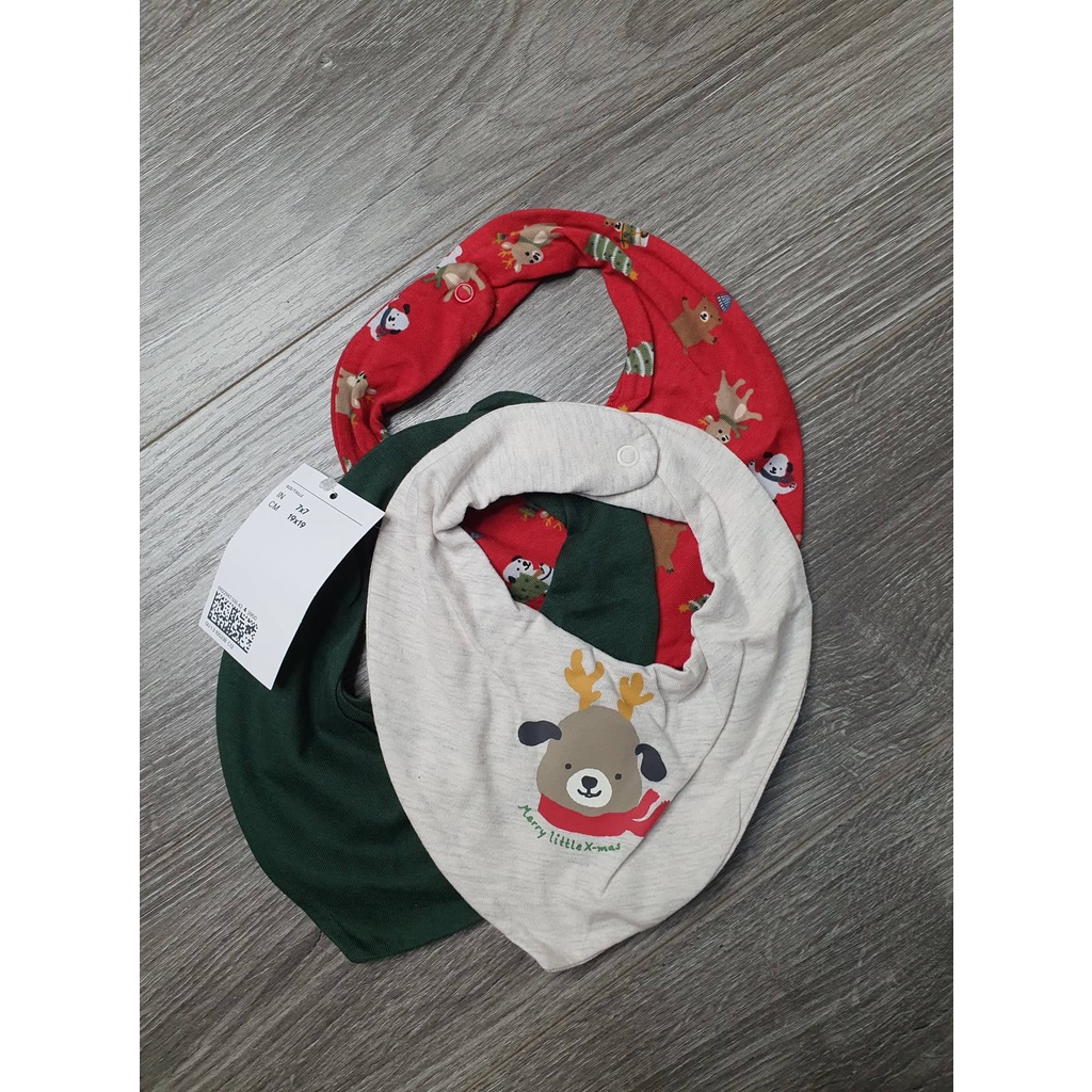 Bộ 3 yếm cổ dễ thương HM cho bé