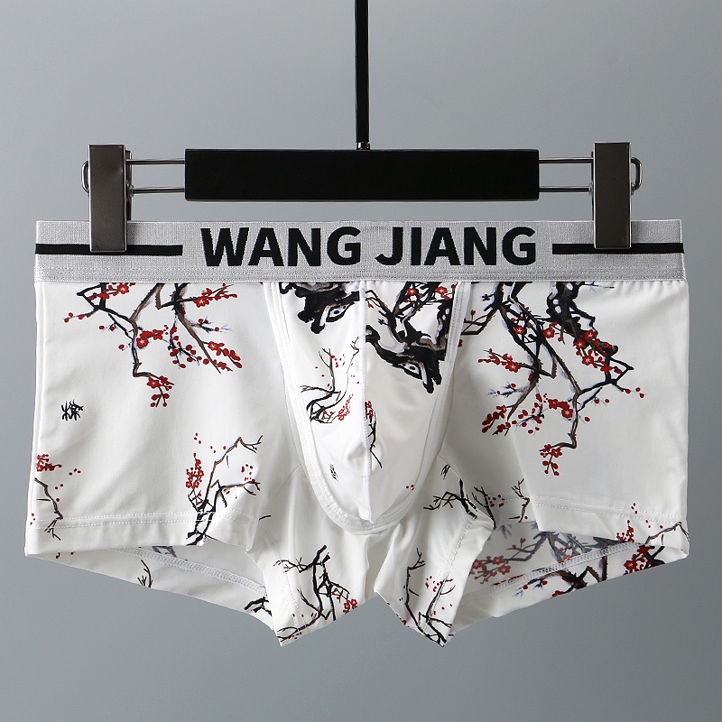 Quần Lót Boxer Vải Lụa Lạnh Siêu Mỏng Thời Trang Mùa Hè Cho Nam