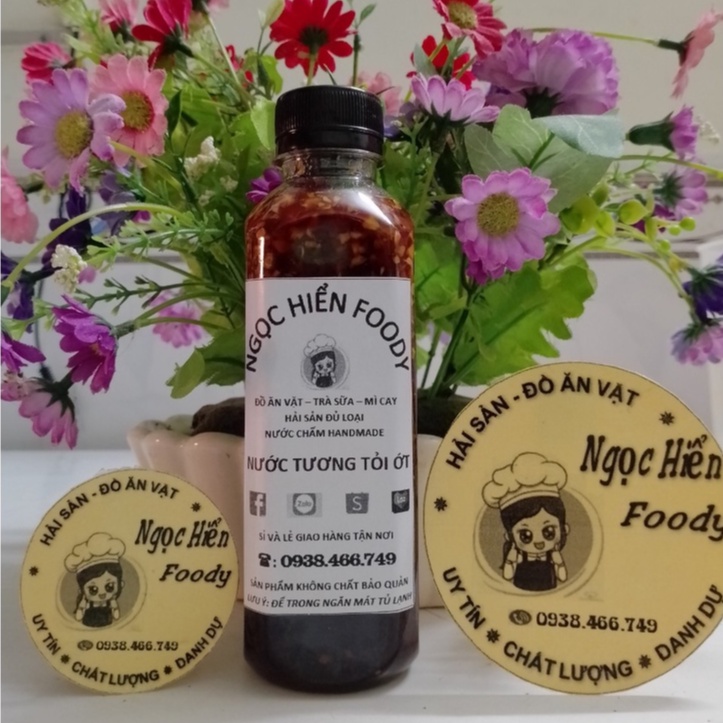 Nước tương tỏi ớt nhà làm, chua cay, chay mặn đều dùng được, rất thơm ngon, NGỌC HIỂN FOODY