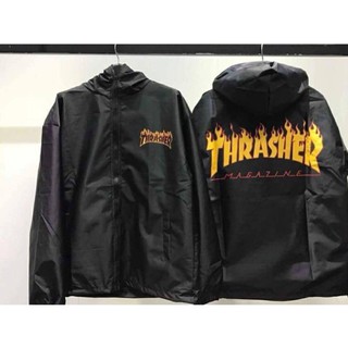 JACKET DÙ 2 LỚP THRASHER LỬA