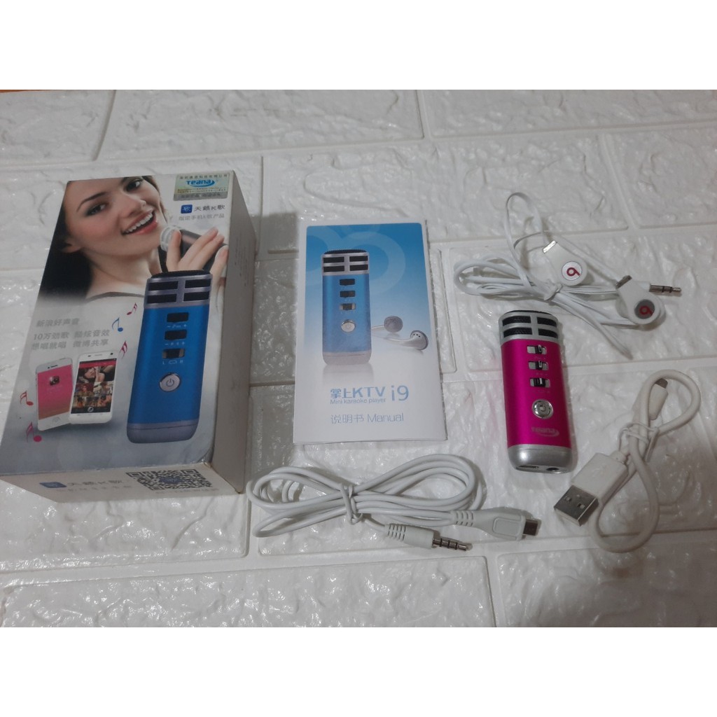 MIC KARAOKE CHO SMARTPHONE LAPTOP TEANA KTV I9