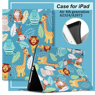 Ốp Bao Da PU Máy Tính Bảng Kiêm Giá Đỡ Thông Minh Cho ipad Air 4 2020 Air 10.9-inch Air 4th generation A2324 / A2072