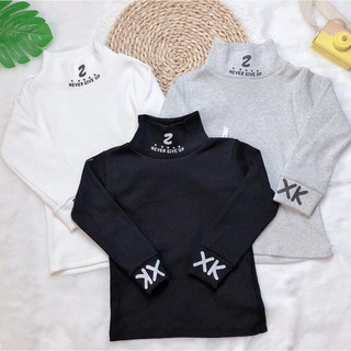 Áo len cổ lọ bé trai [ HOT TREND ] áo cao cổ giữ ấm cho bé