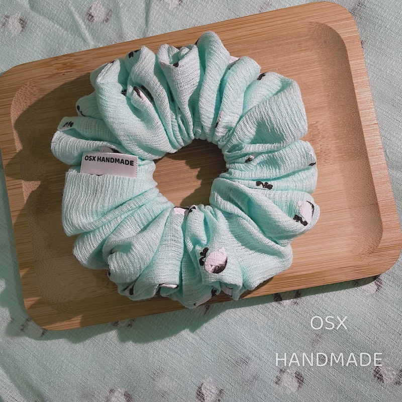 Cá Voi Xanh scrunchie handmade limited - OSX Handmade