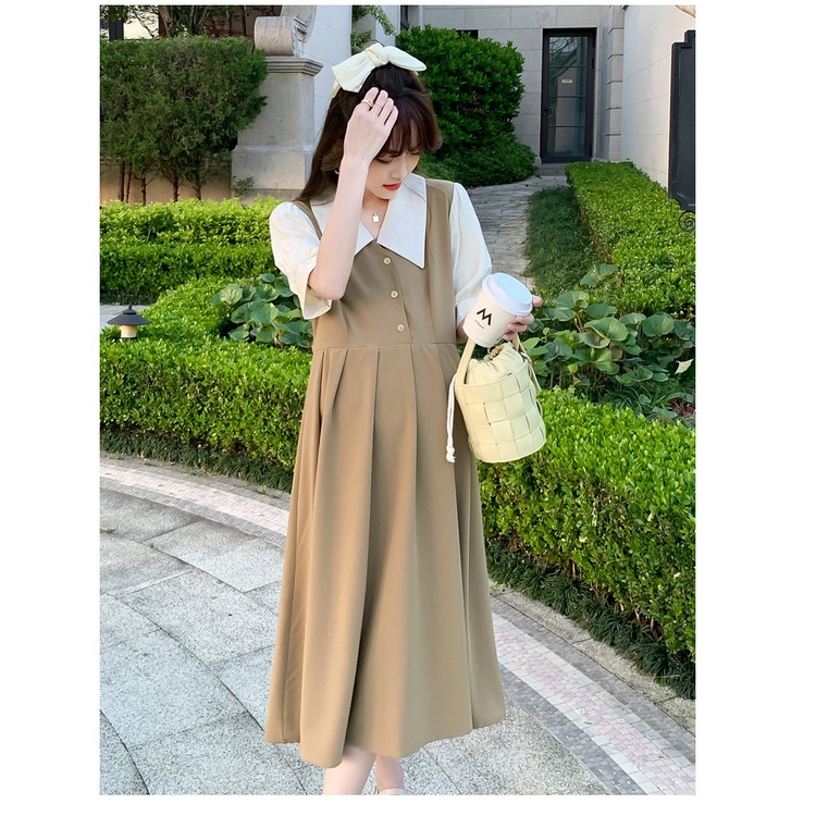 Váy Bầu Đầm Bầu Sơ Mi Hè A2542