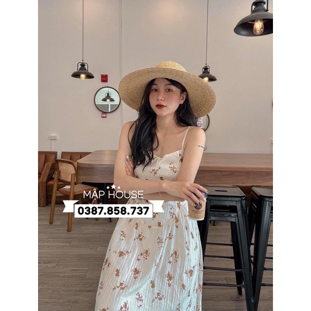 Mũ cói dáng chuông cao cấp phong cách Hàn Quốc mix được với rất nhiều phong cách