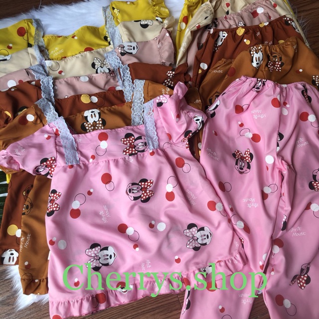 [Mã WABOOM giảm 15% đơn 99k] Đồ bộ ngủ tiểu thư cộc tay quần lở chất voan cat lụa phối gen mẩu mới | BigBuy360 - bigbuy360.vn