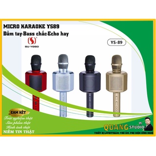 Micro karaoke bluetooth YS 89 - Micro kiêm loa karaoke SU YOSD - Chỉnh echo ngay trên mic - Tích hợp thay đổi giọng nói