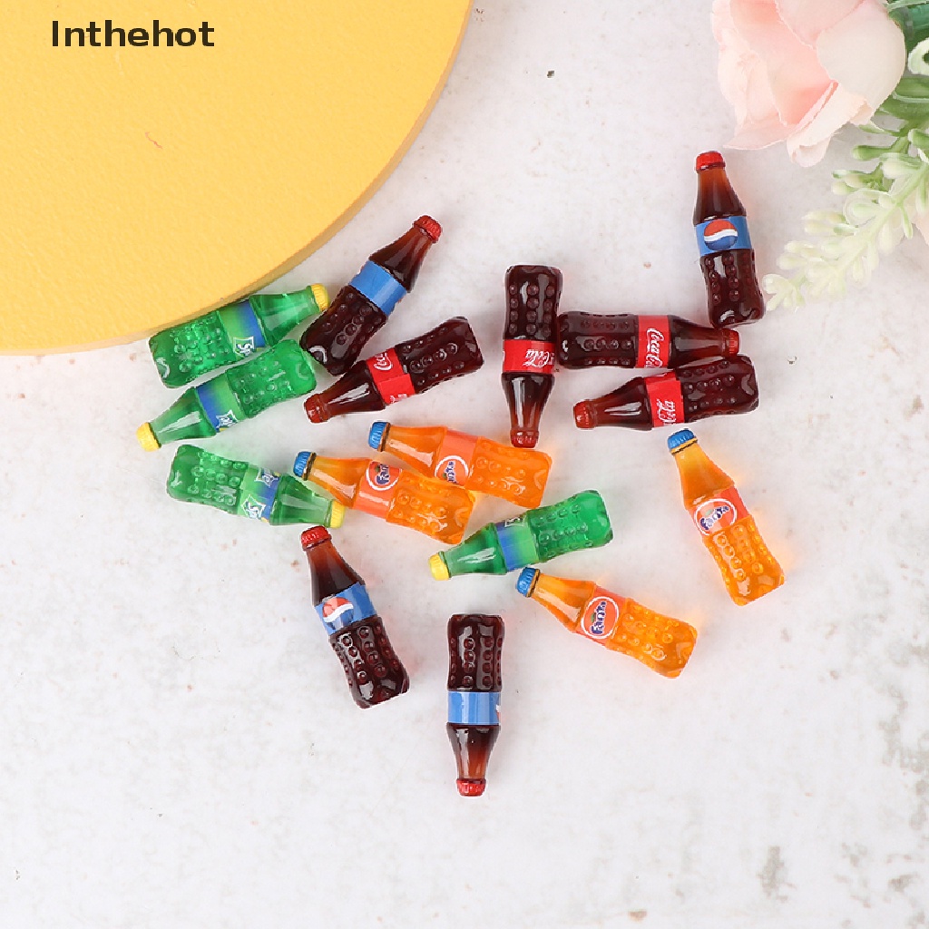 Bộ 4 Bình Nước Ngọt / soda mini Trang Trí Búp Bê