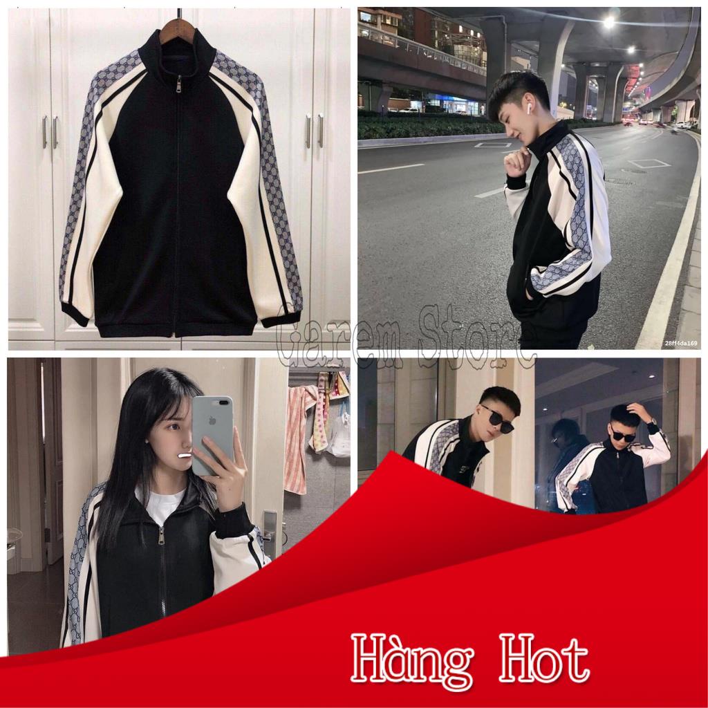 Áo Khoác Dù GUCCI Sọc Vai 2 lớp Cao Cấp Thích Hợp 4 Mùa Đa Tác Dụng