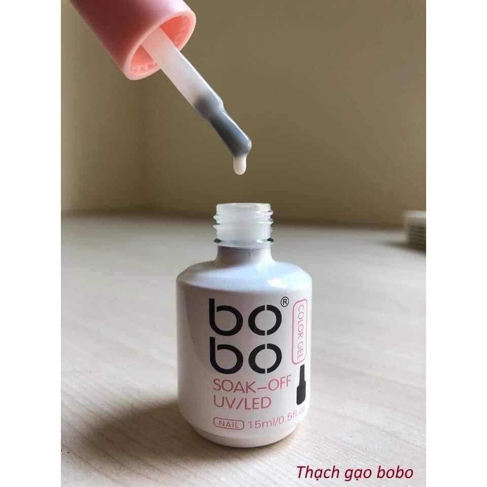 Sơn Gel Bobo Thạch Trắng Gạo mã 13,15ml - Màu Sơn được ưa chuộng nhất năm 2021