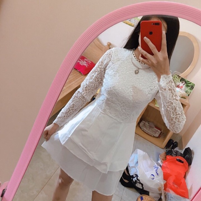Váy ren thiết kế (có đệm ngực)