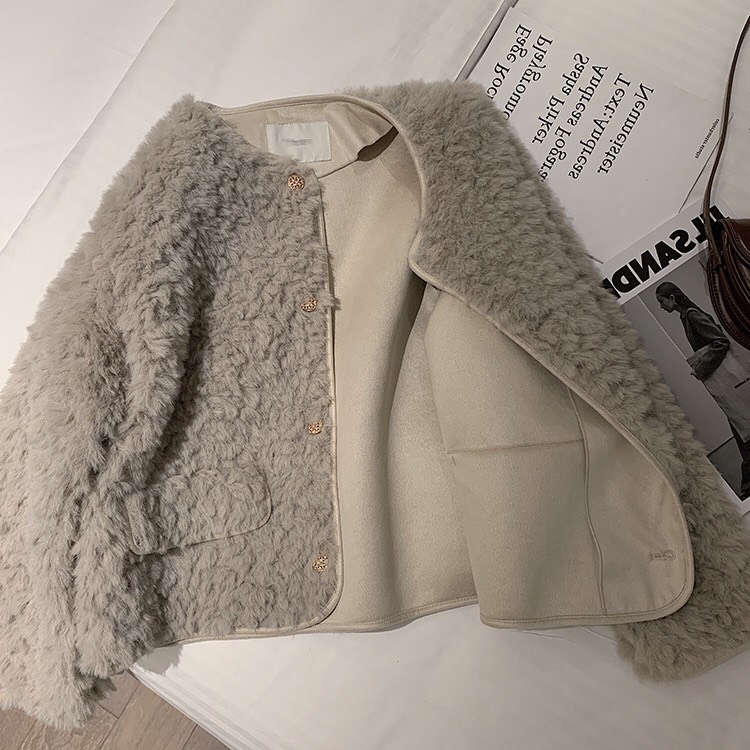 Áo khoác lông nữ mùa đông, siêu ấm -Order Taobao| Áo khoác lông cừu phong cách Hàn Quốc siêu xinh