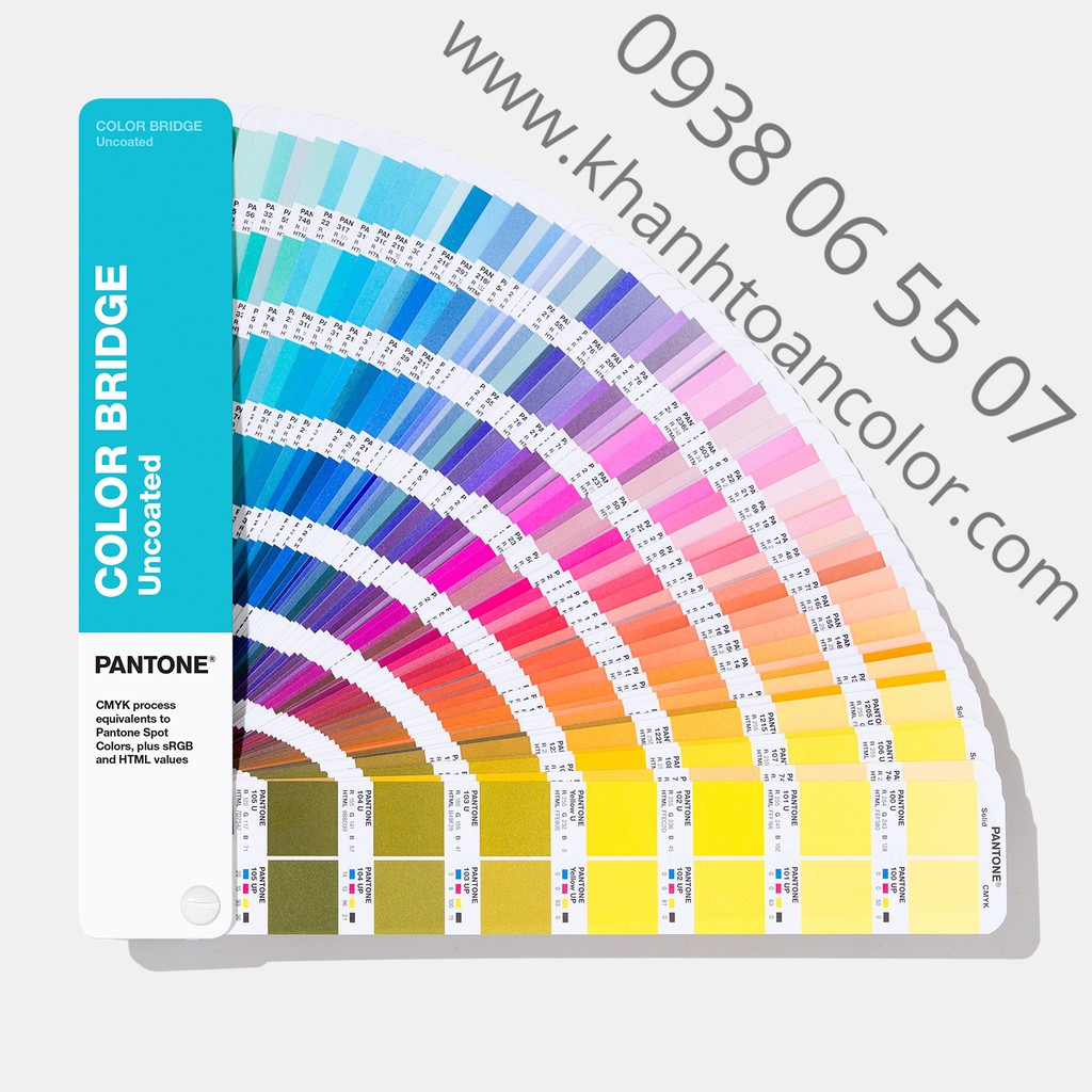 (CHÍNH HÃNG) Bảng màu Pantone U Color Bridge GG6104A - Phiên bản 2021 - Dịch 2319 màu Solid thành CMYK, HTML và RGB