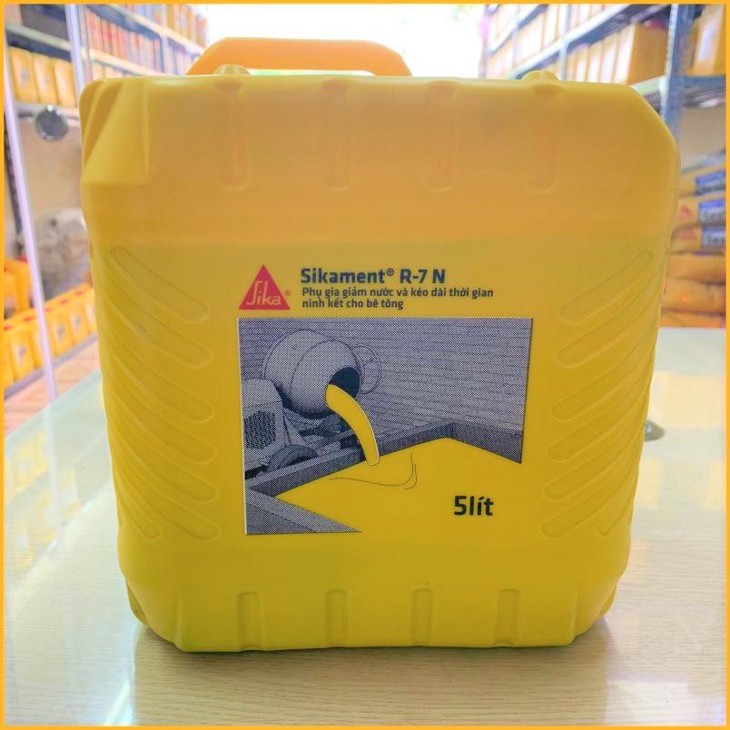 Sika - Phụ gia bê tông giúp tháo cospha sớm Sikament R-7N (Can 5 lít) SIKA THẾ VŨ