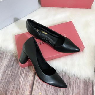 [HÀNG SẴN]Giày cao gót bít mũi 5 cm, công sở êm và mềm