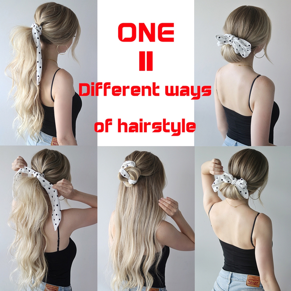 Dây buộc tóc thiết kế tua màu sắc độc đáo thời trang nữ