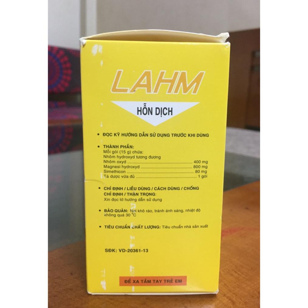 Gel dạ dày Lahm - Giảm Trào Ngược Dạ Dày, Giảm đầy hơi và Các Biểu Hiện Của Viêm Loét Dạ Dày - Hộp 20 gói