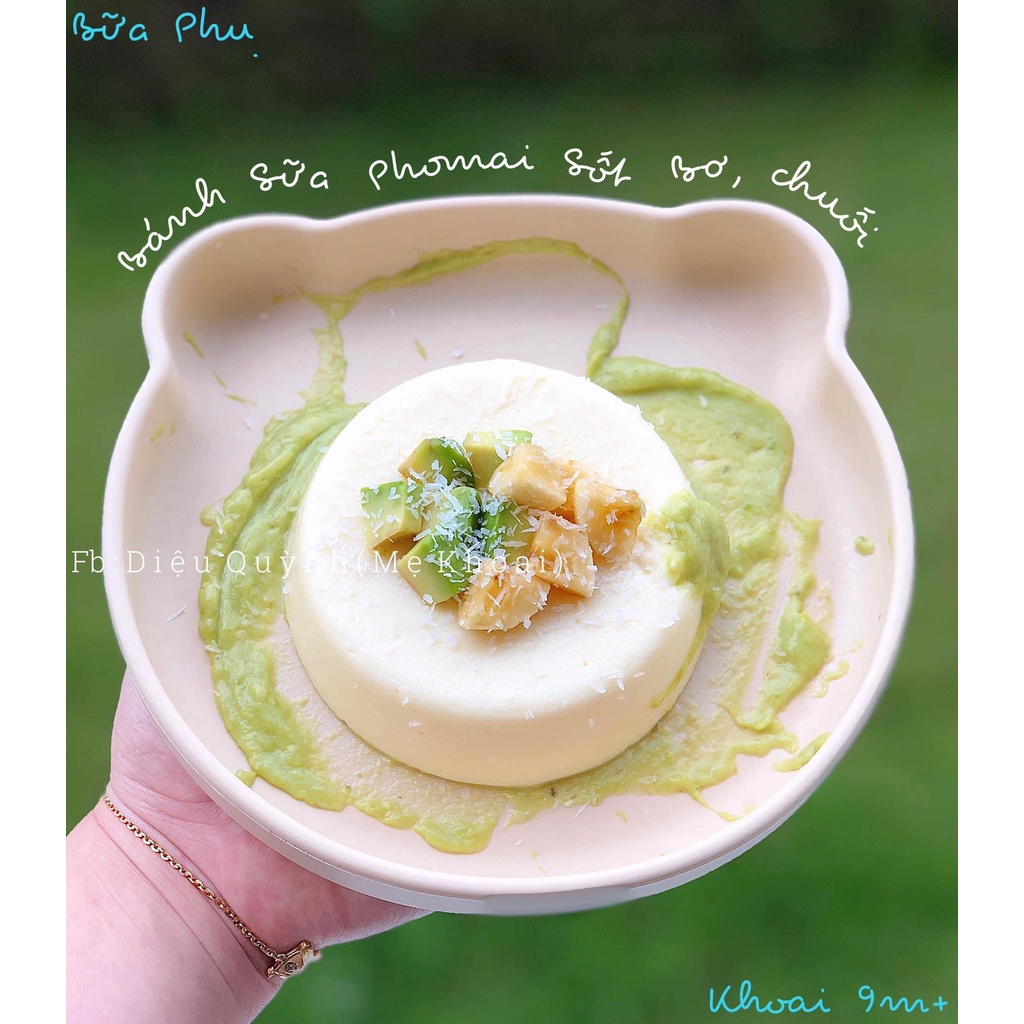 Khay gấu silicon cho bé ăn dặm loại nhỏ không chia ngăn (Đĩa gấu)