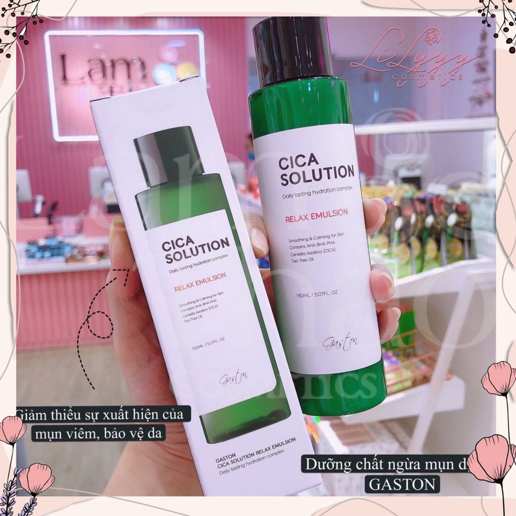 Dưỡng Chất Ngừa Mụn Làm Dịu Da Gaston Cica Solution Relax Emulsion - LiLyyy.Cosmetics 💥