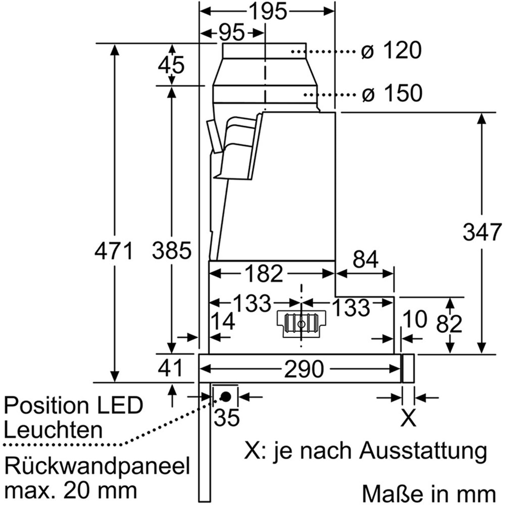 Máy hút mùi âm tủ Bosch DFR067A50 Serie 4