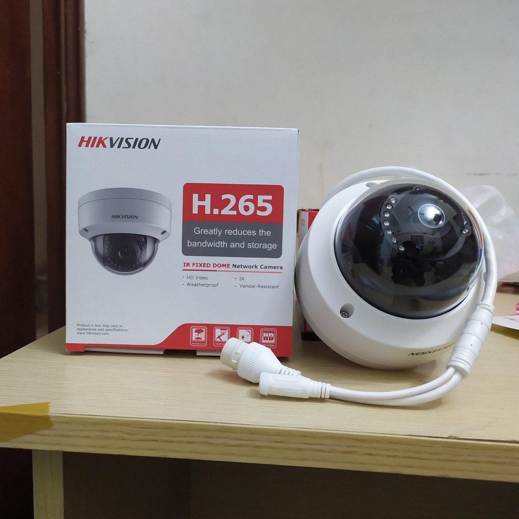 [CHINHS HÃNG] Camera IP Dome 2MP HIKVISION DS-2CD1123G0E-I(L) Hồng Ngoại lên tới 30m