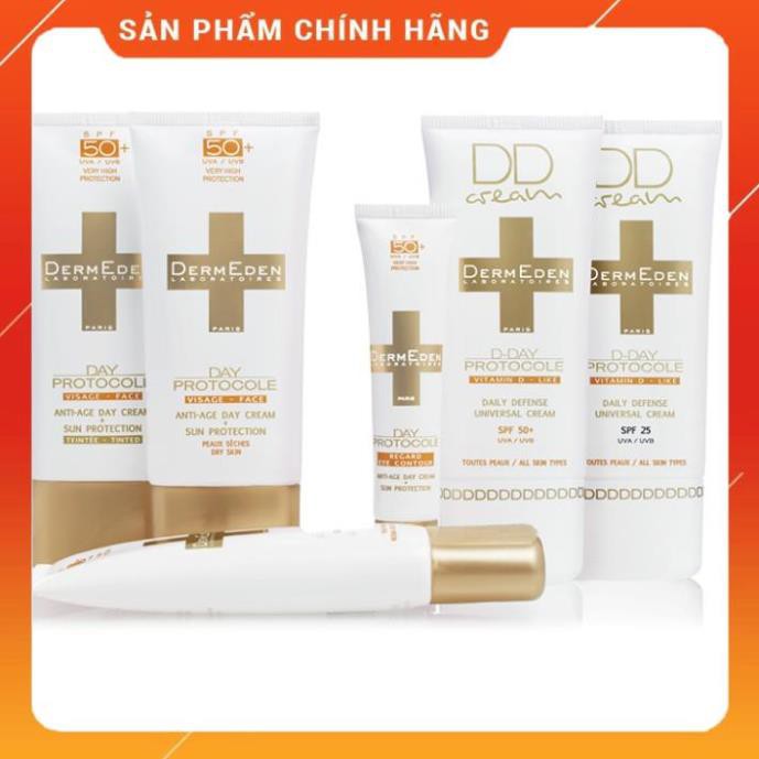 DermEden Kem Chống Lão Hóa & Làm Mờ Đốm Nâu Ban Ngày Dành Cho Da Nhờn, Da Hỗn Hợp Anti Age Day Cream Oily Skin SPF50+ 50