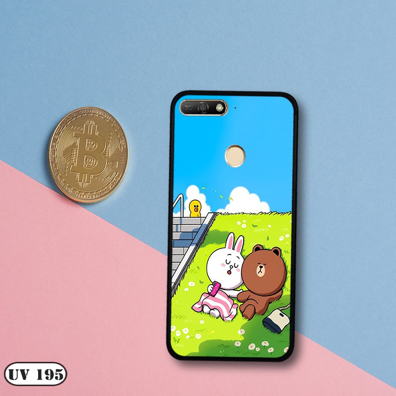 Ốp lưng nhám Huawei Y6 Prime 2018 in hình