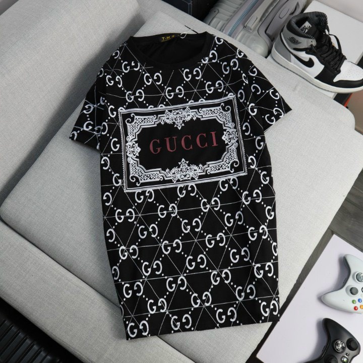 Áo thun nam tay ngắn cổ tròn vải dày co giãn thoáng mát in nhiêt,chuẩn form,sang trọng-AHFASHION