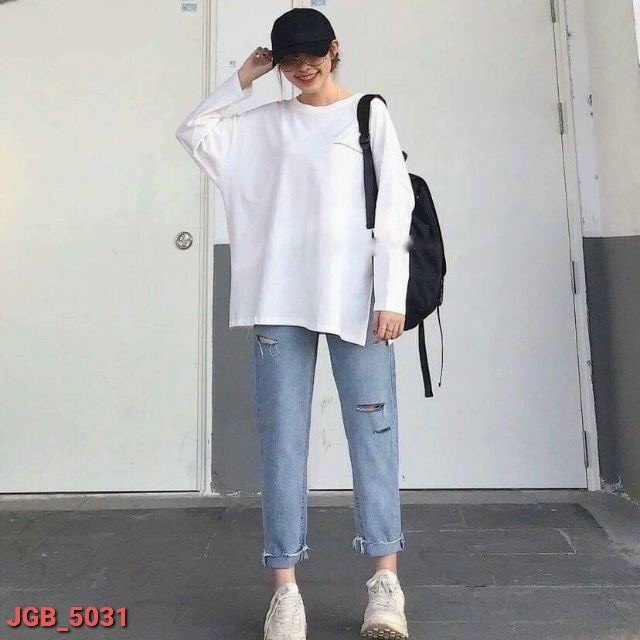 Quần jeans baggy nữ dáng basic Kanimi chất đẹp - QJ02 | BigBuy360 - bigbuy360.vn