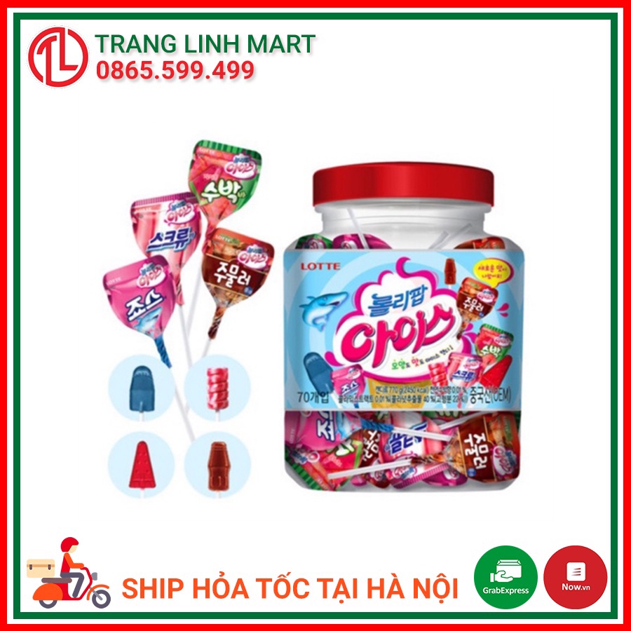 Kẹo mút LIPPOLIP LOTTE Hàn Quốc (lẻ 1 chiếc)