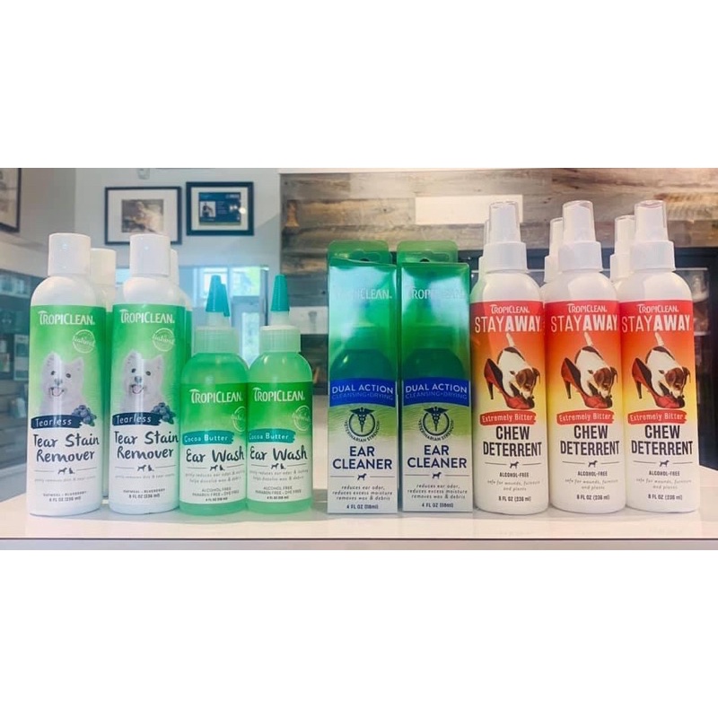 Xịt chống căn phá đồ Tropiclean dành cho chó 236ml xuất xứ Mỹ