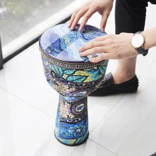Trống djembe Châu Phi 8 inch nhiều màu sắc
