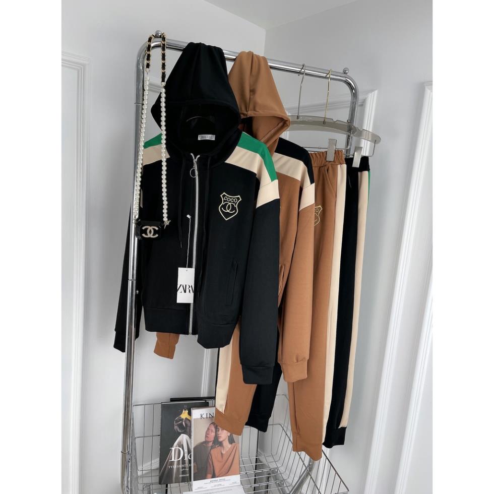 [ 𝐅𝐑𝐄𝐄 𝐒𝐇𝐈𝐏 ] SÉT BỘ THỂ THAO MŨ  PHỐI MÀU TRẮNG ĐEN