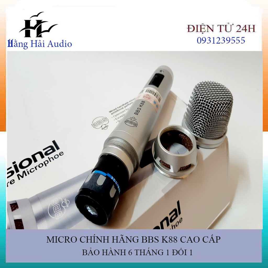 Micro có dây BBS k88 (hàng chính hãng chuẩn 1 )