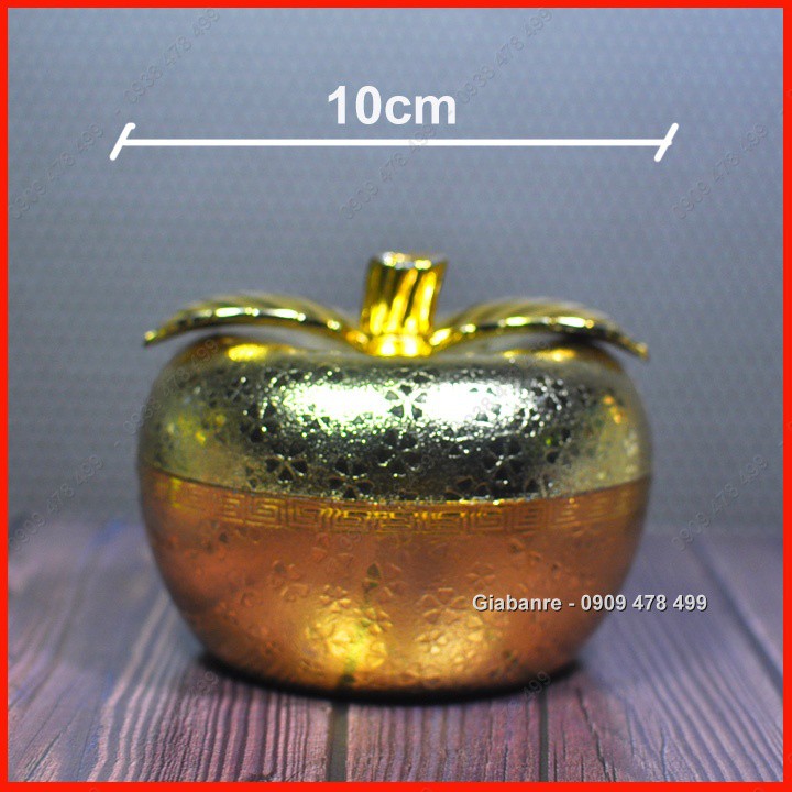 HỘP HẠT DƯA HÌNH QUẢ TÁO VÀNG SIZE NHỎ - 4841