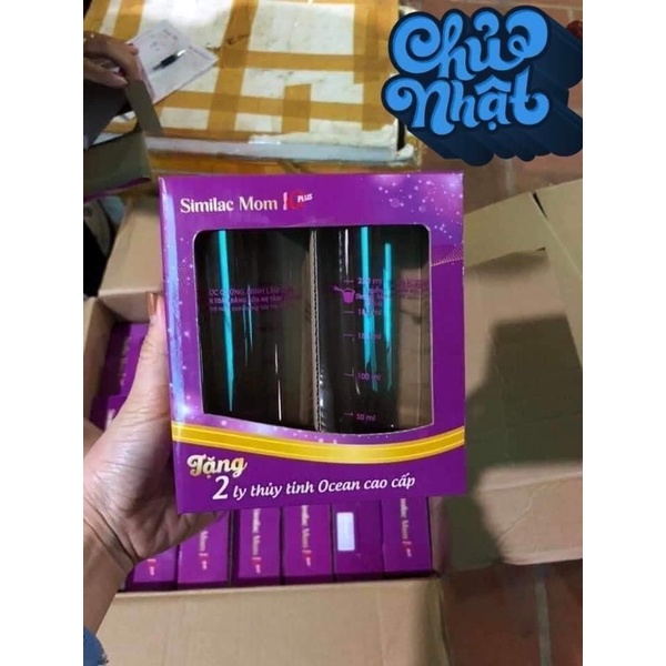 Set 2 cốc thuỷ tinh chia ml