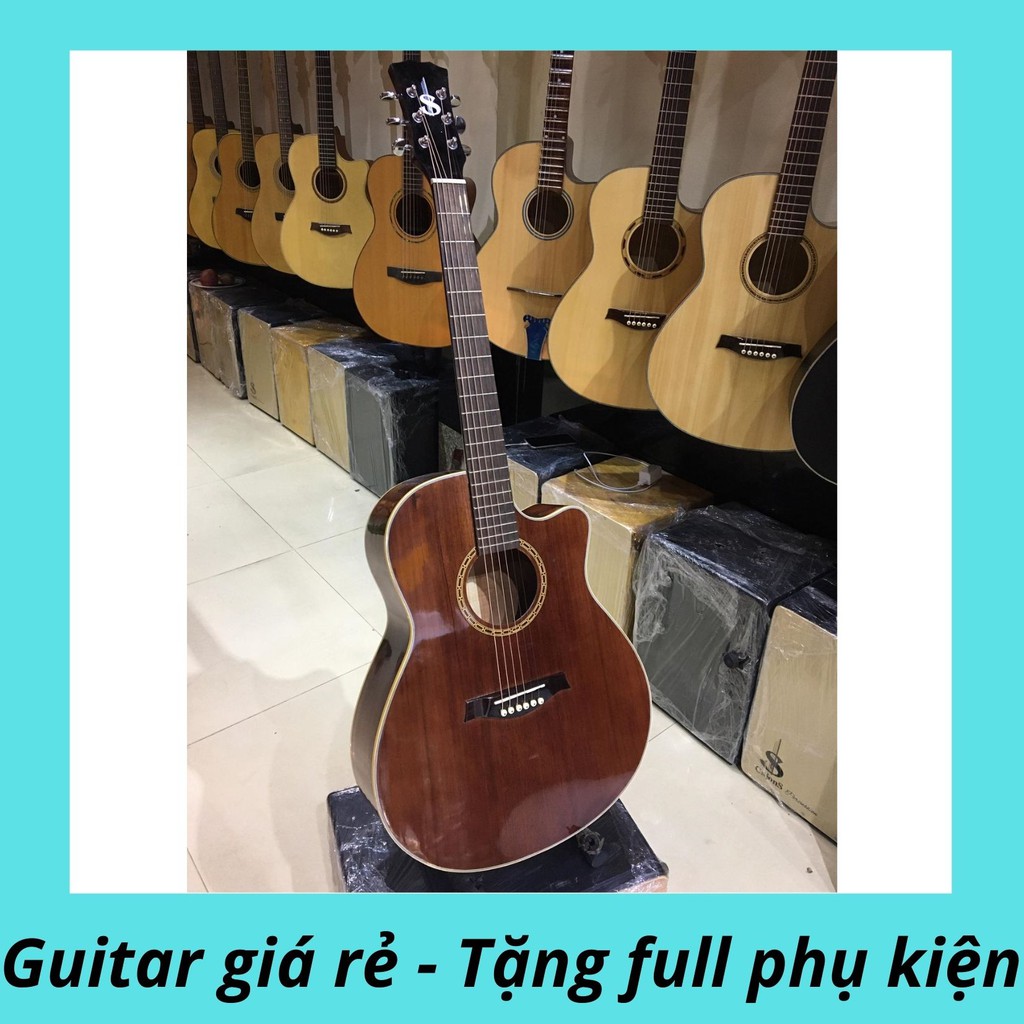 Guitar accoustic ( gỗ hồng đào ) AS20 sale giá sốc