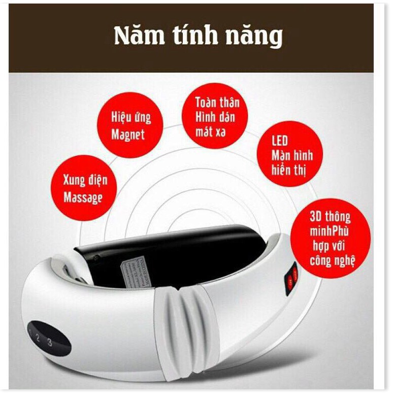 Máy massage cơ thể 👉BH 1 THÁNG 👈    Máy trị liệu massage cổ 3D HX-5880 cải thiện sức khỏe, an toàn tuyệt đối 4559