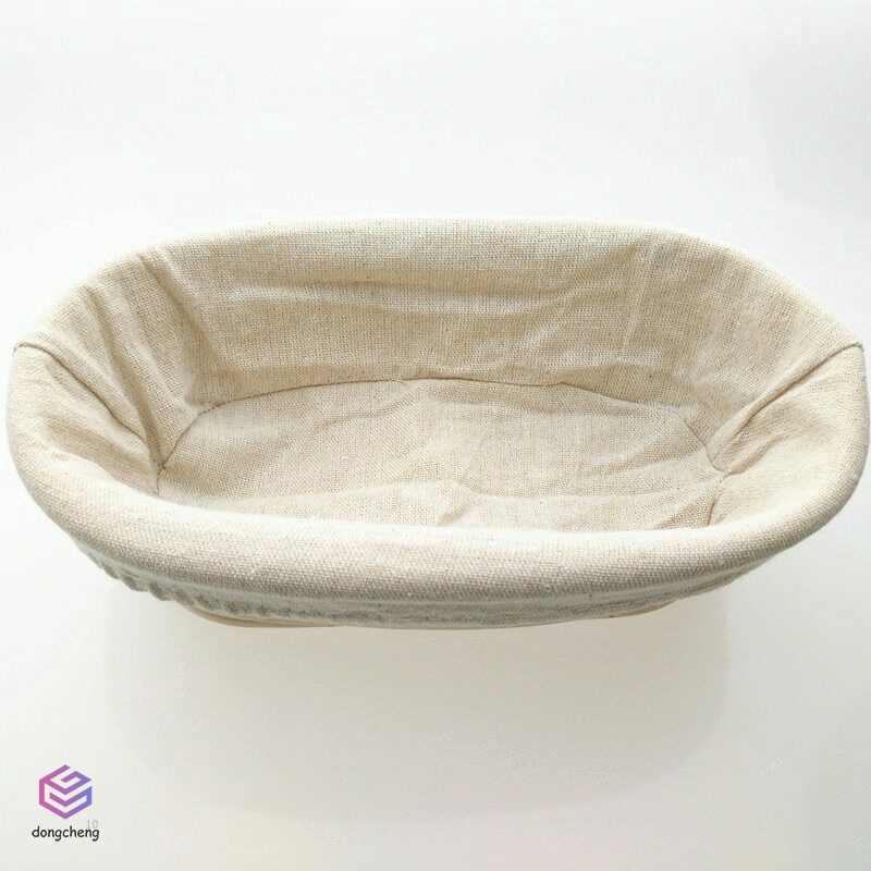 Khay ủ bột làm bánh mì bằng sợi mây đan có vải lót đa năng