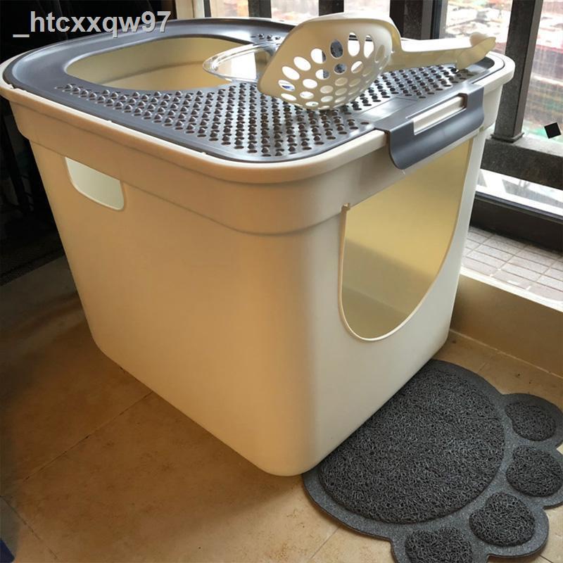 [Mới nhất ]Hộp cát vệ sinh cho mèo lớn chống văng
