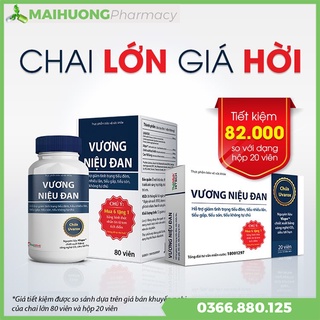 [Chính Hãng , Tích Điểm Nhận Quà] Vương Niệu Đan hộp 80 viên, hỗ trợ giảm kích thích bàng quang.