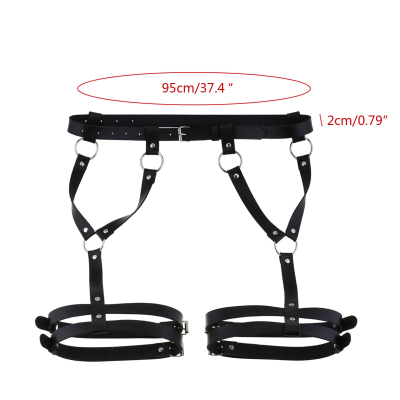 Dây Xích Đeo Chân Bằng Da Phong Cách Gothic Punk Cho Nữ