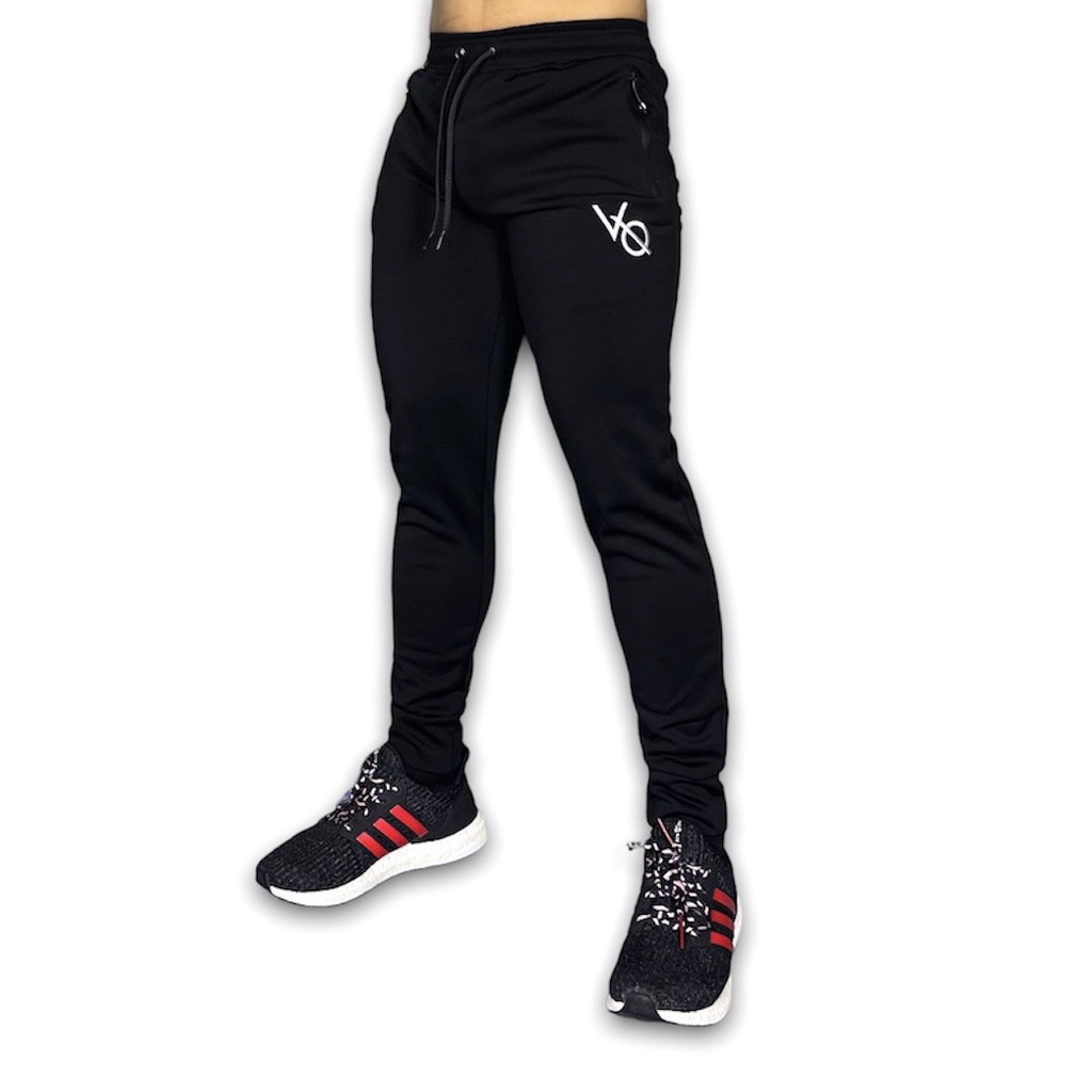 Quần tập gym nam dài DO GYM SHOP logo thêu, thun poly 4 chiều thoáng mát